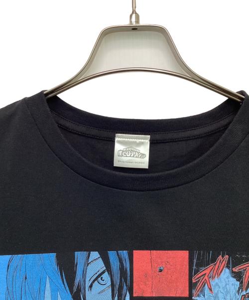 僕のヒーローアカデミア（ボクノヒーローアカデミア）僕のヒーローアカデミア (ボクノヒーローアカデミア) 轟焦凍 HEROES ビッグシルエットTシャツ ブラック×ブルー サイズ:表記無の古着・服飾アイテム