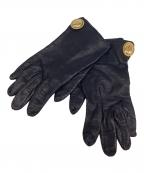 Christian Diorクリスチャン ディオール）の古着「レザーグローブ」｜ブラック