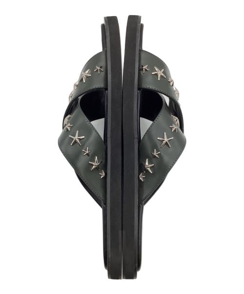 JIMMY CHOO（ジミーチュウ）JIMMY CHOO (ジミーチュウ) サンダル ブラック サイズ:41の古着・服飾アイテム