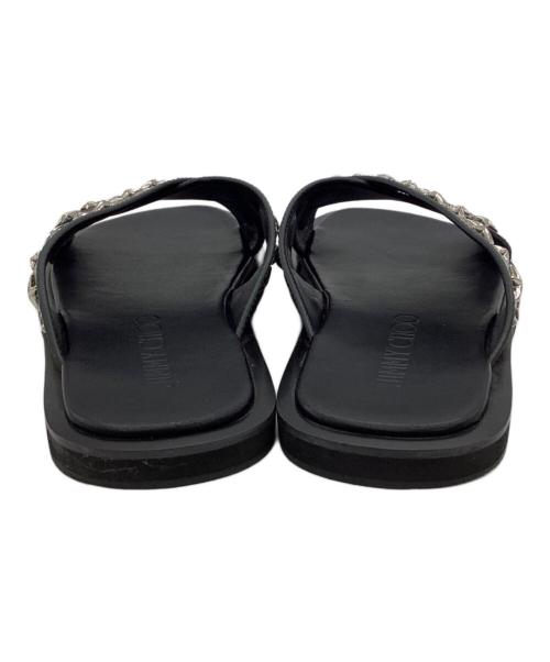 JIMMY CHOO（ジミーチュウ）JIMMY CHOO (ジミーチュウ) サンダル ブラック サイズ:41の古着・服飾アイテム