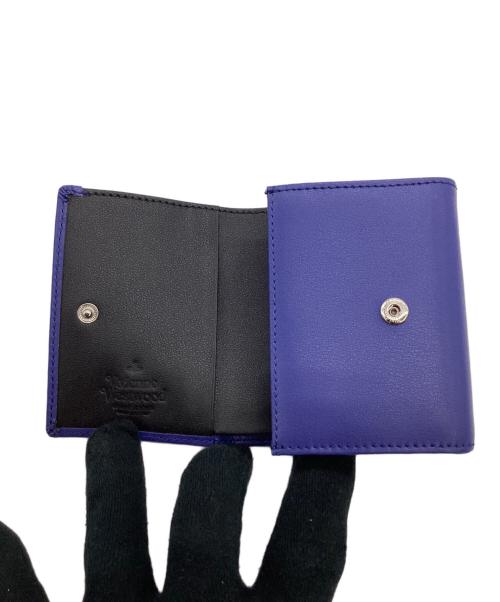 Vivienne Westwood（ヴィヴィアンウエストウッド）Vivienne Westwood (ヴィヴィアンウエストウッド) HAMPTON FLAP COIN PURSE（ハンプトン フラップ コイン パース） ブルーの古着・服飾アイテム