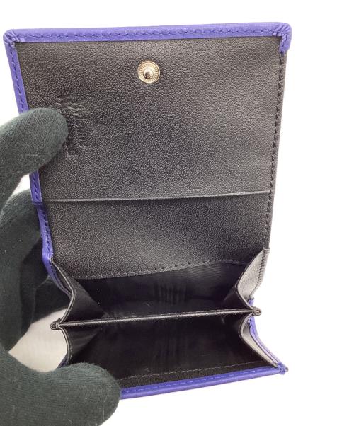 Vivienne Westwood（ヴィヴィアンウエストウッド）Vivienne Westwood (ヴィヴィアンウエストウッド) HAMPTON FLAP COIN PURSE（ハンプトン フラップ コイン パース） ブルーの古着・服飾アイテム