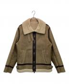 quattrocchi×International Gallery BEAMSクアトロッキ×インターナショナルギャラリービームス)）の古着「ムートンジャケット」｜ライトブラウン