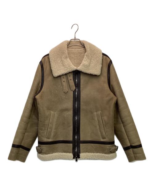 quattrocchi（クアトロッキ）quattrocchi (クアトロッキ) International Gallery BEAMS (インターナショナルギャラリービームス) ムートンジャケット ライトブラウン サイズ:50の古着・服飾アイテム