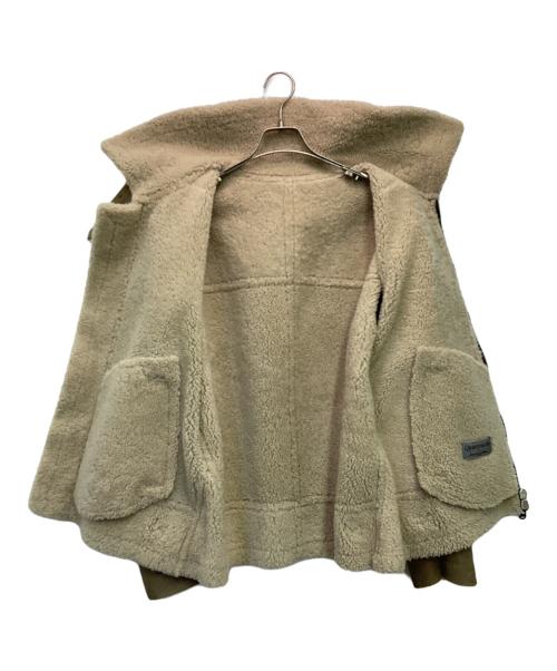 quattrocchi（クアトロッキ）quattrocchi (クアトロッキ) International Gallery BEAMS (インターナショナルギャラリービームス) ムートンジャケット ライトブラウン サイズ:50の古着・服飾アイテム