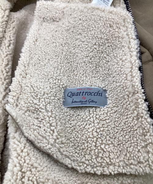 quattrocchi（クアトロッキ）quattrocchi (クアトロッキ) International Gallery BEAMS (インターナショナルギャラリービームス) ムートンジャケット ライトブラウン サイズ:50の古着・服飾アイテム