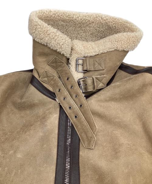 quattrocchi（クアトロッキ）quattrocchi (クアトロッキ) International Gallery BEAMS (インターナショナルギャラリービームス) ムートンジャケット ライトブラウン サイズ:50の古着・服飾アイテム