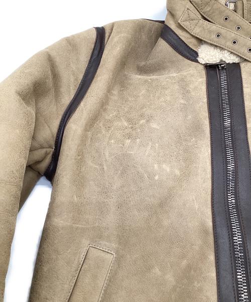 quattrocchi（クアトロッキ）quattrocchi (クアトロッキ) International Gallery BEAMS (インターナショナルギャラリービームス) ムートンジャケット ライトブラウン サイズ:50の古着・服飾アイテム