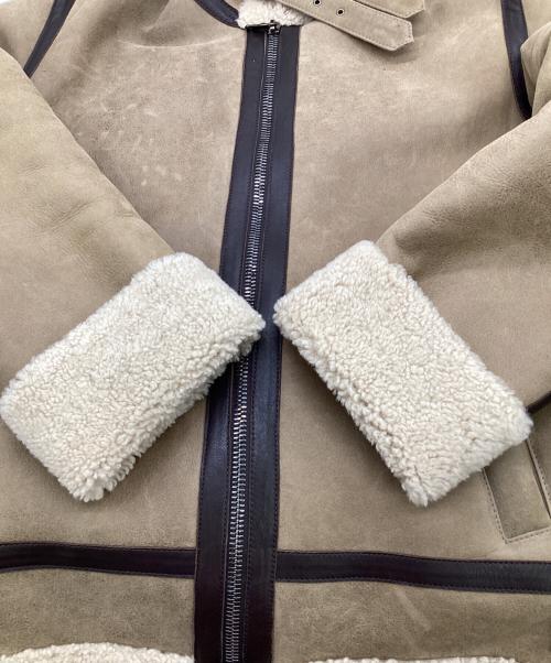 quattrocchi（クアトロッキ）quattrocchi (クアトロッキ) International Gallery BEAMS (インターナショナルギャラリービームス) ムートンジャケット ライトブラウン サイズ:50の古着・服飾アイテム