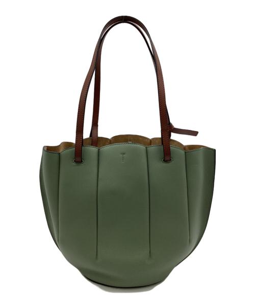 LOEWE（ロエベ）LOEWE (ロエベ) シェルトートバッグスモール グリーンの古着・服飾アイテム