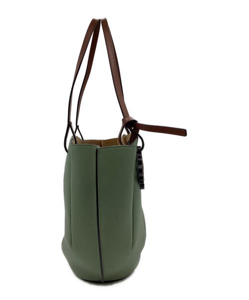 LOEWE（ロエベ）LOEWE (ロエベ) シェルトートバッグスモール グリーンの古着・服飾アイテム