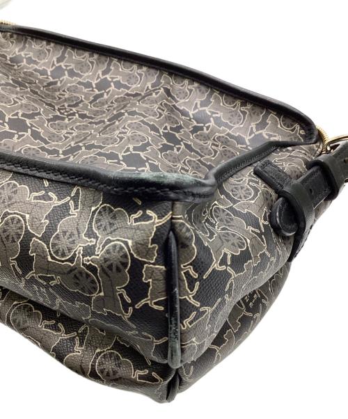 CELINE（セリーヌ）CELINE (セリーヌ) 馬車柄 ショルダーバッグ ブラックの古着・服飾アイテム