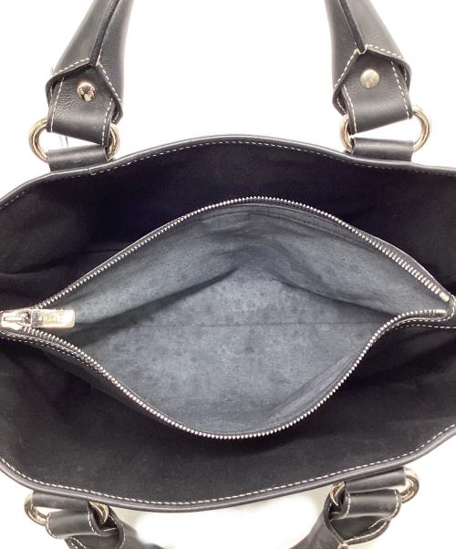 CELINE（セリーヌ）CELINE (セリーヌ) マカダム ブギーバッグ グレー×ブラックの古着・服飾アイテム