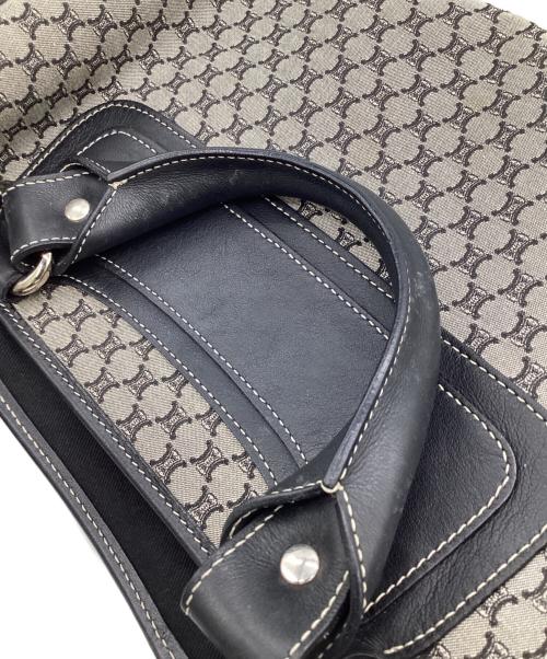 CELINE（セリーヌ）CELINE (セリーヌ) マカダム ブギーバッグ グレー×ブラックの古着・服飾アイテム