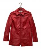 MaxMaraマックスマーラ）の古着「レザージャケット」｜レッド