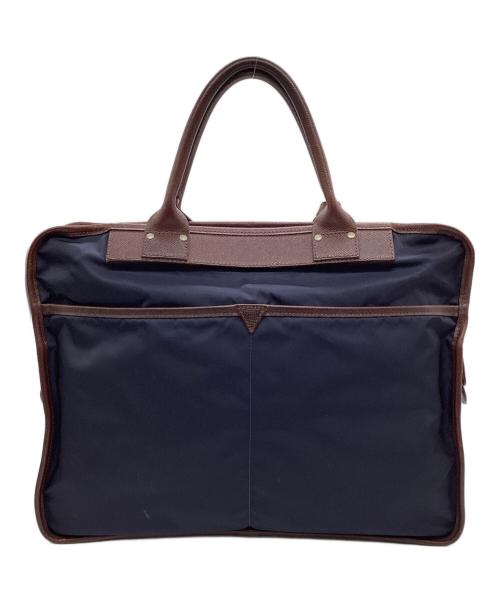 Felisi（フェリージ）Felisi (フェリージ) ブリーフケース ネイビー×ブラウンの古着・服飾アイテム
