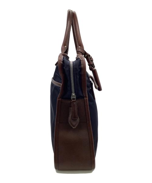 Felisi（フェリージ）Felisi (フェリージ) ブリーフケース ネイビー×ブラウンの古着・服飾アイテム
