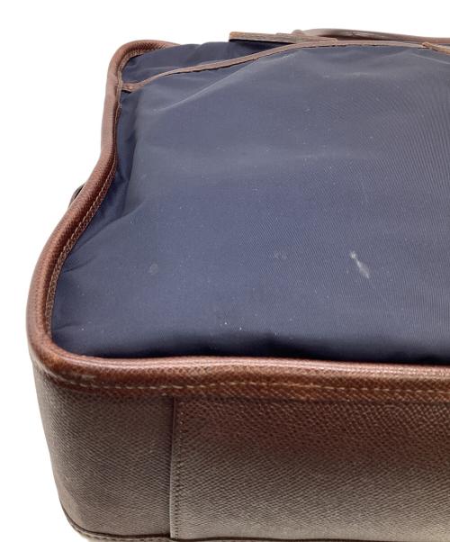 Felisi（フェリージ）Felisi (フェリージ) ブリーフケース ネイビー×ブラウンの古着・服飾アイテム