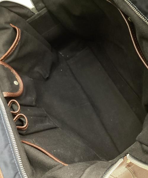 Felisi（フェリージ）Felisi (フェリージ) ブリーフケース ネイビー×ブラウンの古着・服飾アイテム