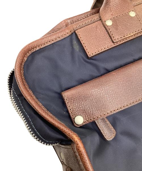 Felisi（フェリージ）Felisi (フェリージ) ブリーフケース ネイビー×ブラウンの古着・服飾アイテム