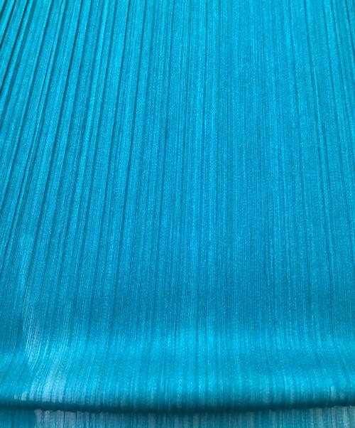 PLEATS PLEASE（プリーツプリーズ）PLEATS PLEASE (プリーツプリーズ) 半袖チュニック ブルー サイズ:３の古着・服飾アイテム