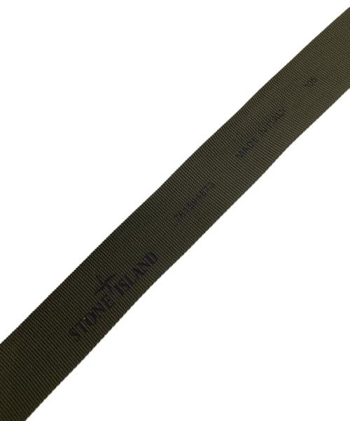STONE ISLAND（ストーンアイランド）STONE ISLAND (ストーンアイランド) TAPE BELT（テープ ベルト） カーキ サイズ:CM105の古着・服飾アイテム