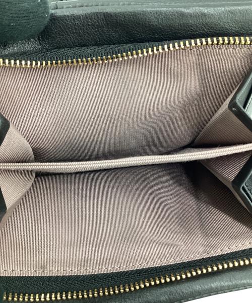 LANVIN COLLECTION（ランバンコレクション）LANVIN COLLECTION (ランバンコレクション) 2つ折り財布 ブラックの古着・服飾アイテム