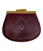 Cartierカルティエ）の古着「がま口 コインケース」｜レッド