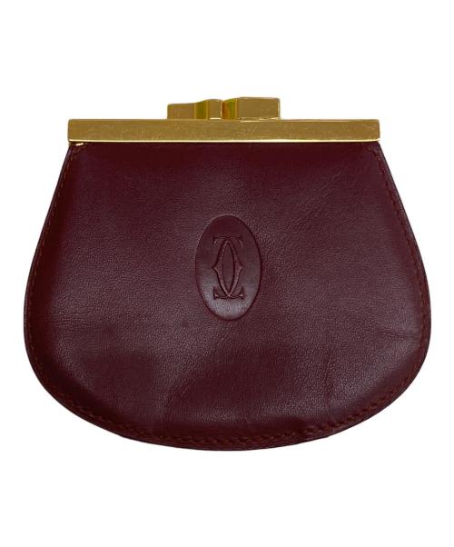 Cartier（カルティエ）Cartier (カルティエ) がま口 コインケース レッドの古着・服飾アイテム