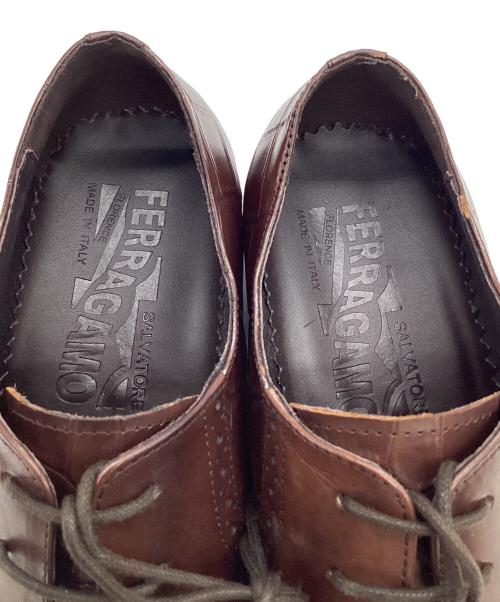 Salvatore Ferragamo（サルヴァトーレ フェラガモ）Salvatore Ferragamo (サルヴァトーレ フェラガモ) ビジネスシューズ ブラウン サイズ:40の古着・服飾アイテム