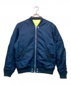 DIESELディーゼル）の古着「J-ROSS-NEW LOGO REV（ロゴ リバーシブル ジャケット）」｜ネイビー