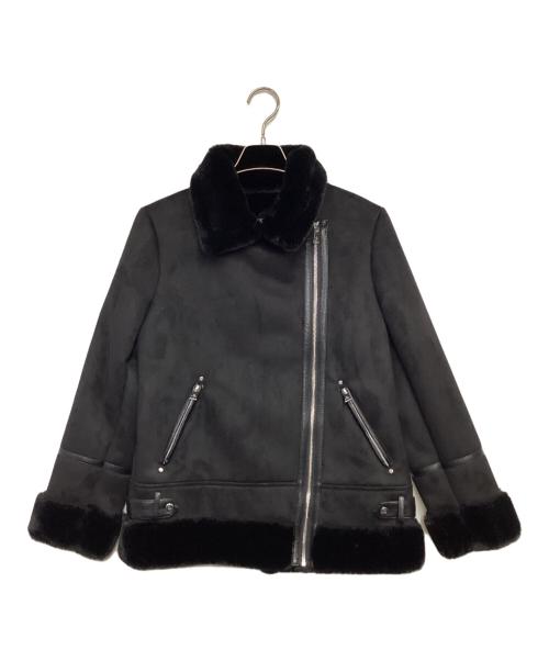 LAUREN RALPH LAUREN（ローレンラルフローレン）LAUREN RALPH LAUREN (ローレンラルフローレン) フェイクムートンジャケット ブラック サイズ:SPの古着・服飾アイテム