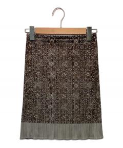 中古・古着通販】cygne (シーニュ) ジャガード スカート SWAN ブラック