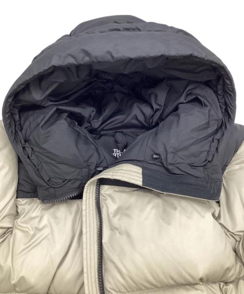 THE NORTH FACE（ザ ノース フェイス）THE NORTH FACE (ザ ノース フェイス) Nuptse Hoodie（ヌプシフーディ） グレー×ブラック サイズ:Mの古着・服飾アイテム