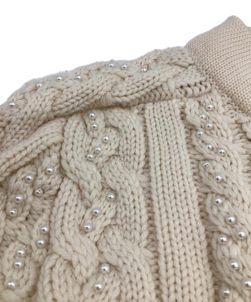 CHANEL BOUTIQUE（シャネル ブティック）CHANEL BOUTIQUE (シャネル ブティック) パールニットカーディガン アイボリー サイズ:38の古着・服飾アイテム