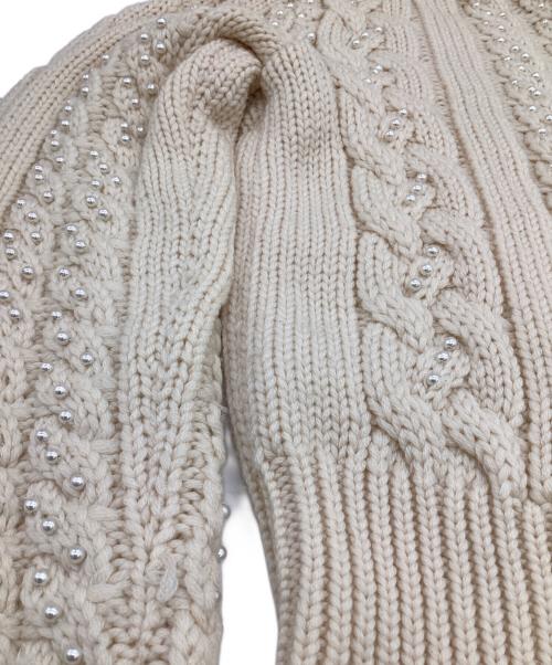 CHANEL BOUTIQUE（シャネル ブティック）CHANEL BOUTIQUE (シャネル ブティック) パールニットカーディガン アイボリー サイズ:38の古着・服飾アイテム