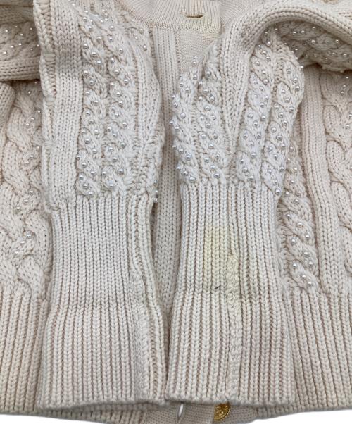 CHANEL BOUTIQUE（シャネル ブティック）CHANEL BOUTIQUE (シャネル ブティック) パールニットカーディガン アイボリー サイズ:38の古着・服飾アイテム