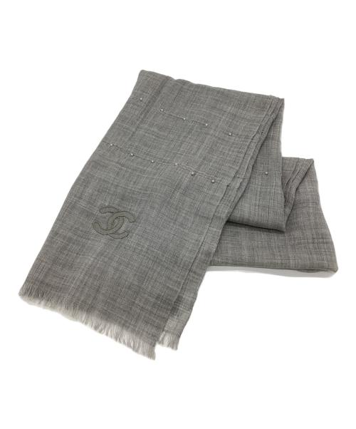 CHANEL（シャネル）CHANEL (シャネル) ストール グレーの古着・服飾アイテム