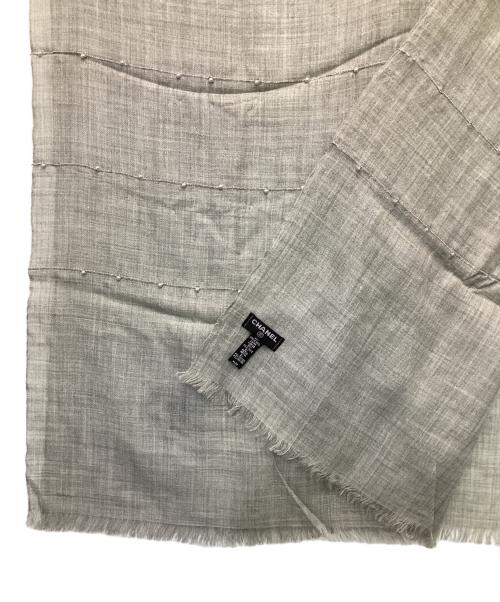 CHANEL（シャネル）CHANEL (シャネル) ストール グレーの古着・服飾アイテム