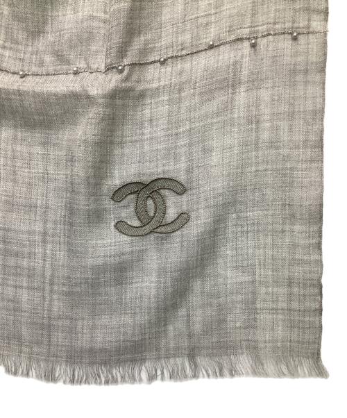 CHANEL（シャネル）CHANEL (シャネル) ストール グレーの古着・服飾アイテム