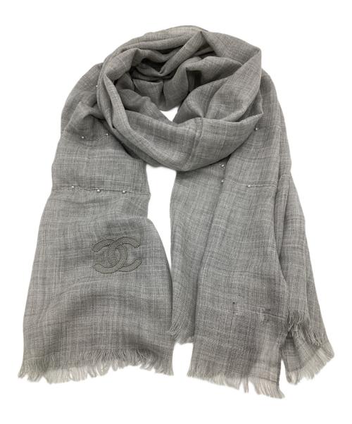 CHANEL（シャネル）CHANEL (シャネル) ストール グレーの古着・服飾アイテム
