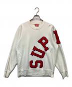 SUPREMEシュプリーム）の古着「Big Arc Crewneck（ビッグ アーチ クルーネック）スウェット」｜アイボリー