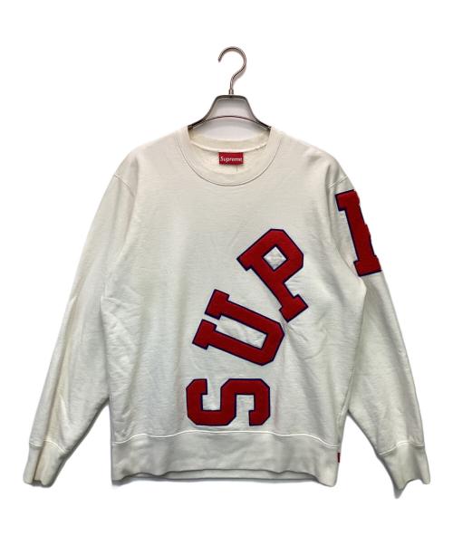 SUPREME（シュプリーム）SUPREME (シュプリーム) Big Arc Crewneck（ビッグ アーチ クルーネック）スウェット アイボリー サイズ:Mの古着・服飾アイテム