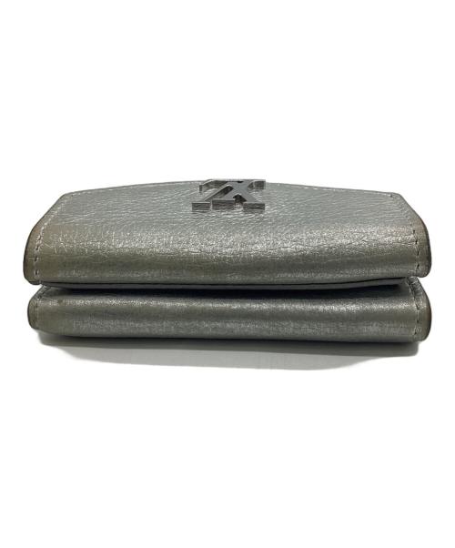 LOUIS VUITTON（ルイ ヴィトン）LOUIS VUITTON (ルイ ヴィトン) ポルトフォイユ・ロックミニ 3つ折り財布 シルバーの古着・服飾アイテム