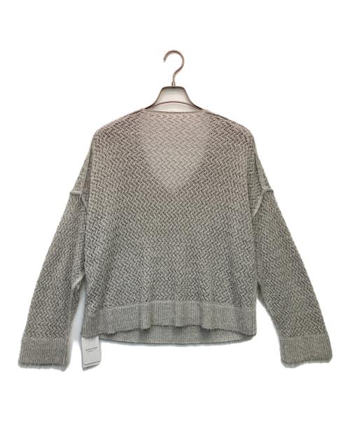 Noble（ノーブル）Noble (ノーブル) 透かし編みプルオーバー グレー サイズ:Fの古着・服飾アイテム