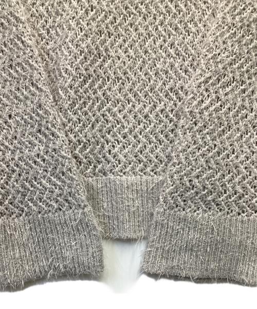 Noble（ノーブル）Noble (ノーブル) 透かし編みプルオーバー グレー サイズ:Fの古着・服飾アイテム