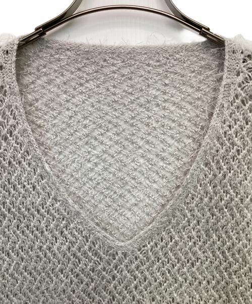 Noble（ノーブル）Noble (ノーブル) 透かし編みプルオーバー グレー サイズ:Fの古着・服飾アイテム