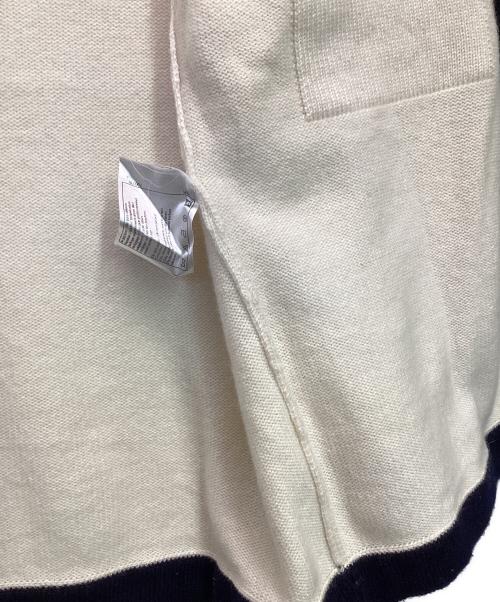 CHANEL（シャネル）CHANEL (シャネル) カシミヤカーディガン アイボリー×ブラック サイズ:40の古着・服飾アイテム