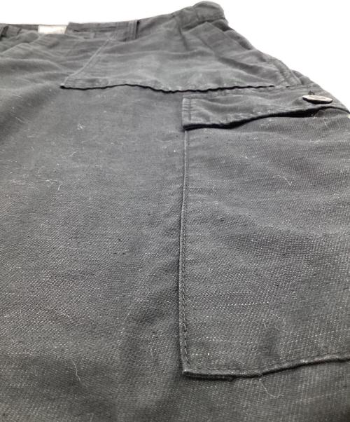 Graphpaper（グラフペーパー）Graphpaper (グラフペーパー) cotton linen moleskin fatigue pants（コットン リネン モールスキン ファティーグ パンツ） ブラック サイズ:2の古着・服飾アイテム