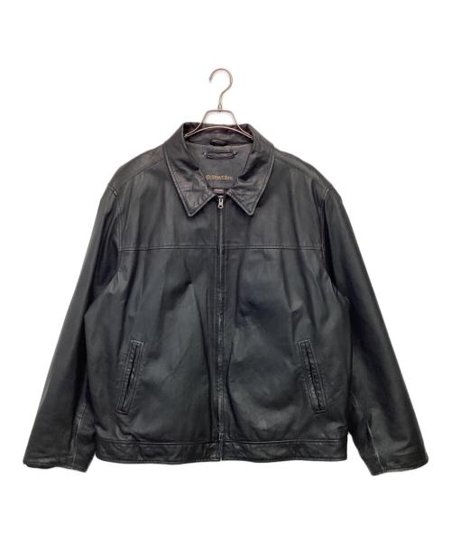 ST JOHN'S BAY（セントジョンズベイ）ST JOHN'S BAY (セントジョンズベイ) レザージャケット ブラック サイズ:XXLの古着・服飾アイテム